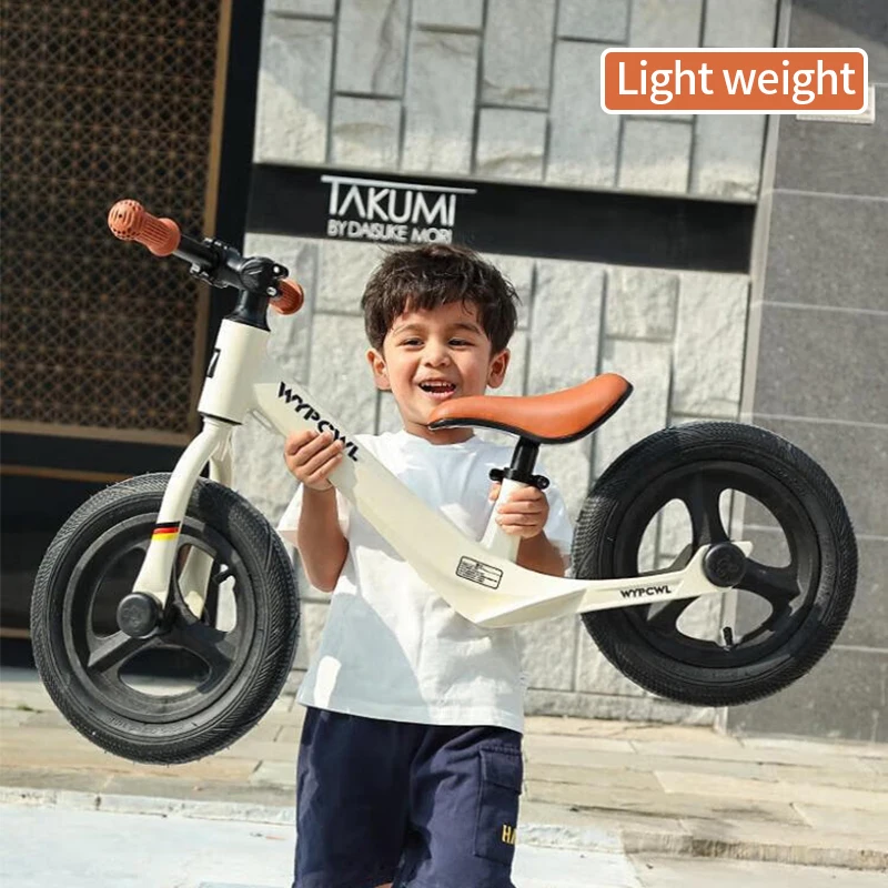 Детский От 1 до 6 лет двухколесный велосипед из магниевого сплава без педалей алюминиевая вилка Детские скользящие ходунки