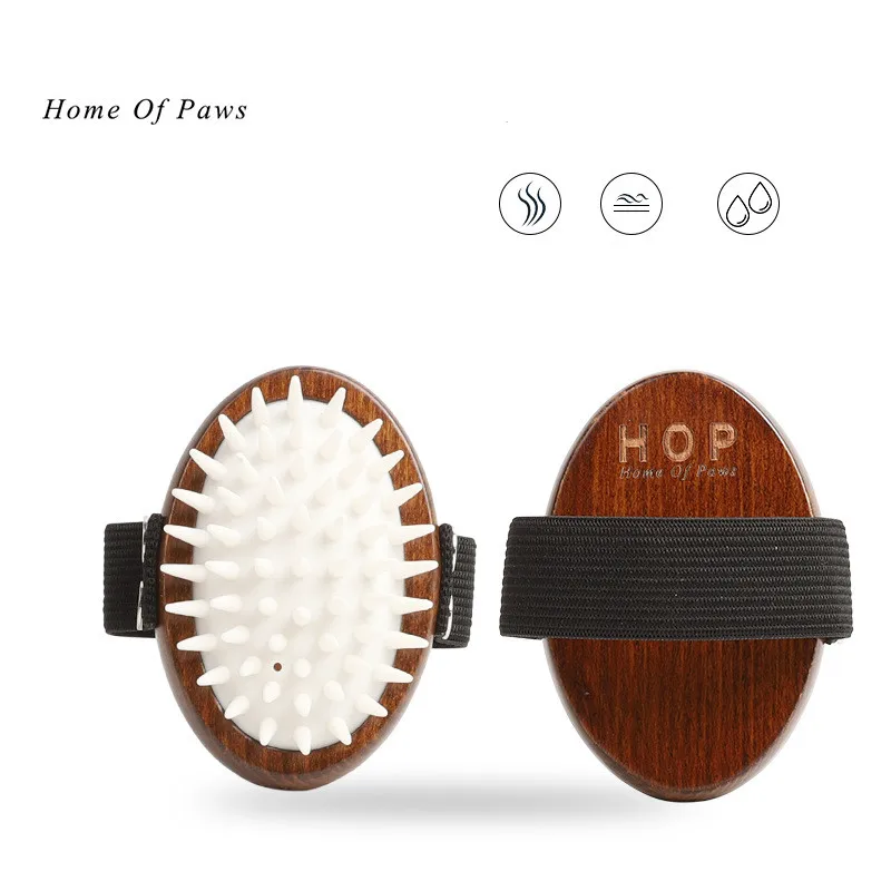 Wholesale Professional Pet Comb Cat Hair Airbag Massage Bath Brush Grooming Tool Dog Wooden Comb