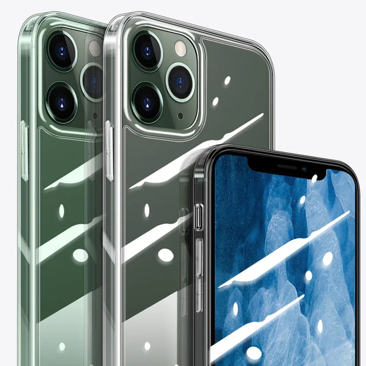 Противоударный прозрачный стеклянный чехол-накладка с защитой от царапин для iPhone 12 Pro, задняя крышка для iphone x