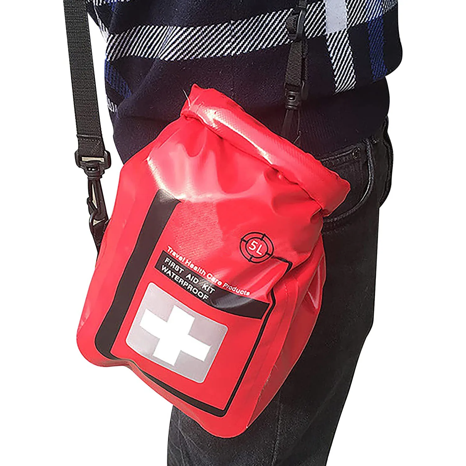 Wholesale Price Waterproof First Aid Kit Bag Adjustable Durable Red Bag For Boating Car Hiking