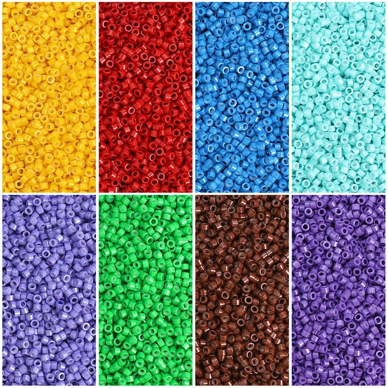 Wholesale 1 pack of 450g 1.6mm/2mm/2.5mm multi color glass seed beads made jewelry necklace bracelet
