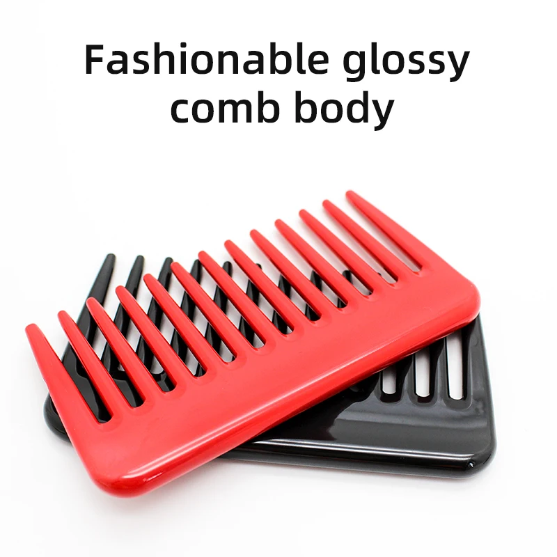 Customized Barber Mini Wide Tooth Comb Pocket Scalp Massage Hair Detangle Styling Wide Teeth Comb For Women Men