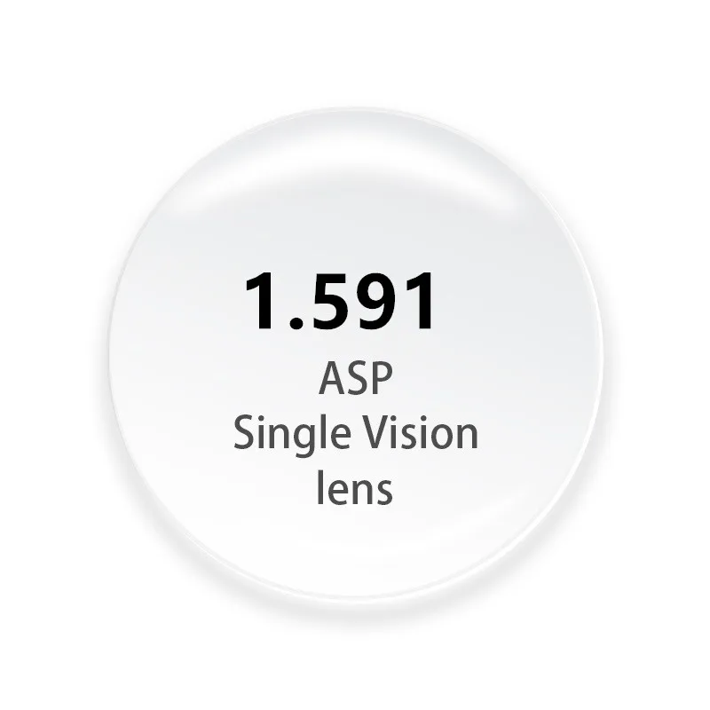 Optical Lenses 1.591 Refractive Index Hard Coating Single Vision Lens Ophthalmic Lenses Polycarbonate Lens
