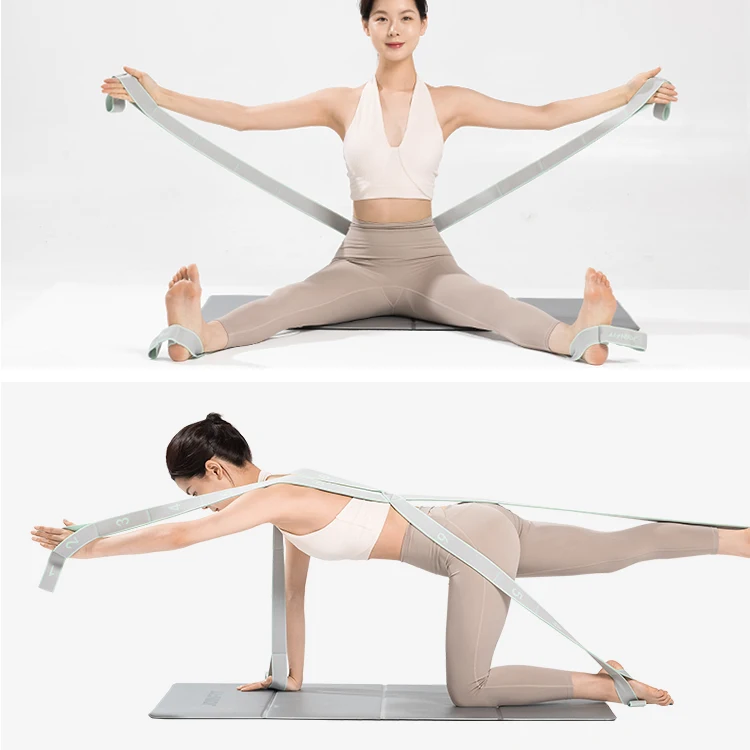 fitness exercise flexibility stretch band leg stretcher pilates yoga stretch strap
