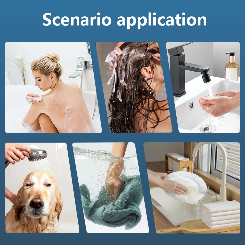 Compact Electric Water Heater 3500W-5500W Instant Knob Style Mini Over Temp Protection for Safe Showers