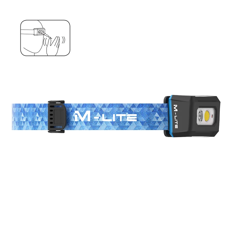 Внешний водонепроницаемый перезаряжаемый налобный фонарь ALS 200 lm для подъема на гору и бега