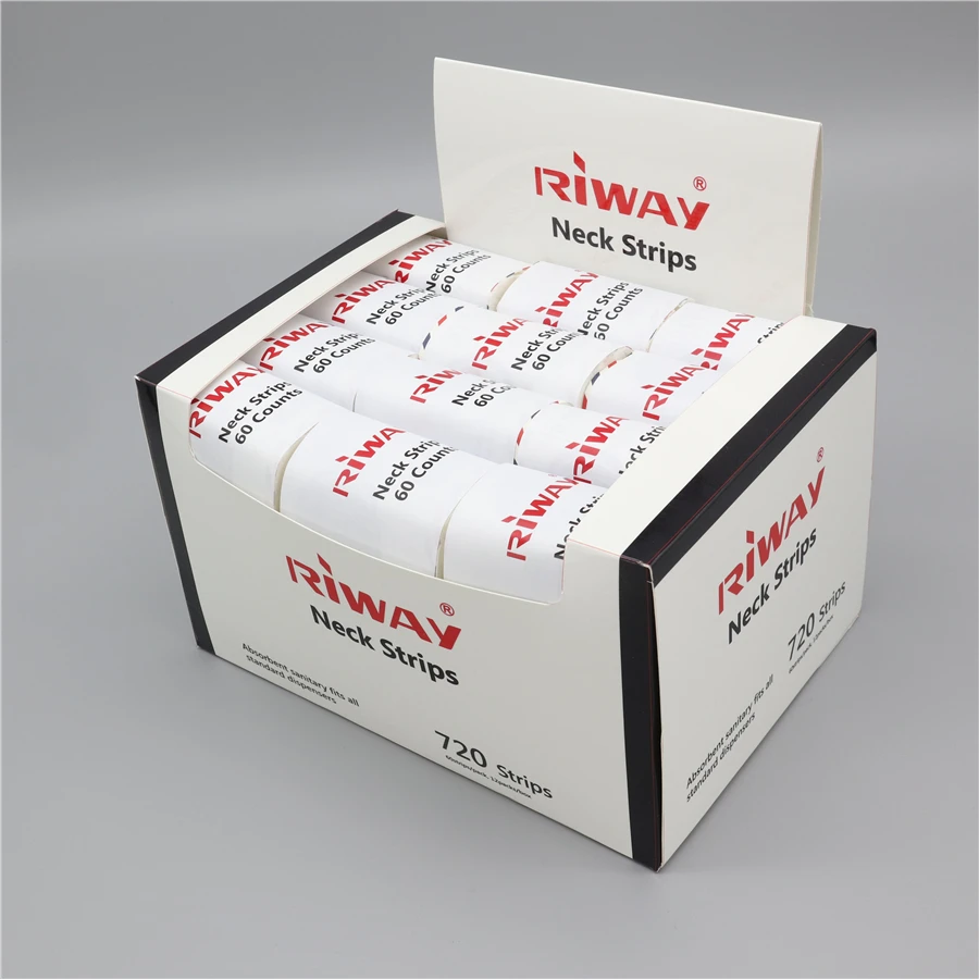 Barber Supplies Hairdressing Disposable Neck Paper Strips Roll For Barber Soft Salon Neck Tissue Stripe Custom