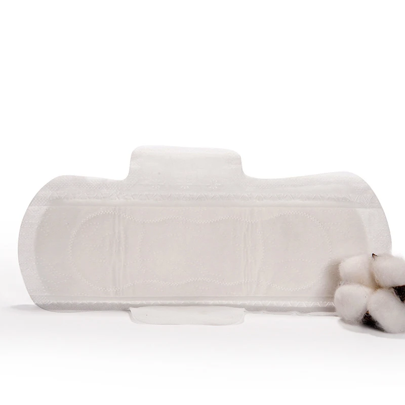 240 250 255 mm Daily Use Breathable Super Absorbent Organic Cotton Menstrual Feminine Hygiene Period Sanitary Napkins Pad