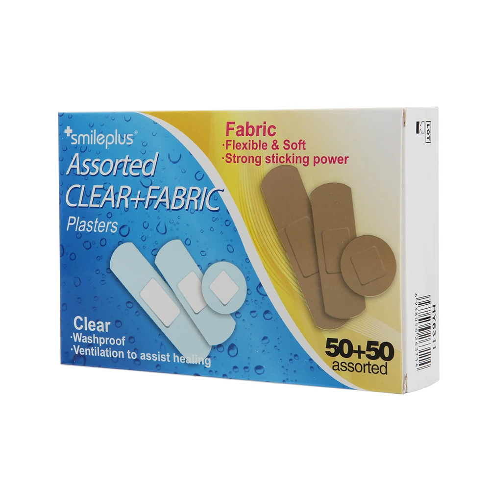 Non-woven Fabric Breathable Band-Aids 100pcs Fabric Bandaid Medical Band Aid Custom Bandaid