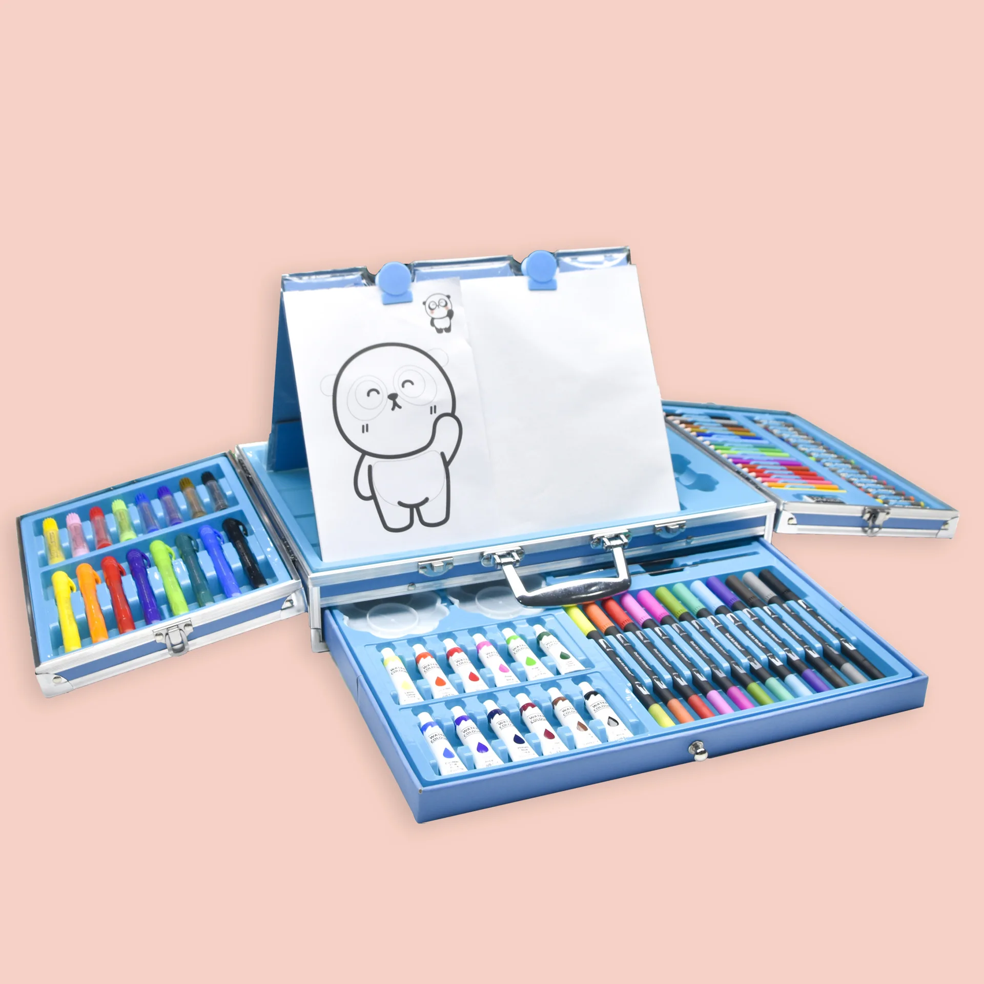 106 PCS New Product Aluminum box Children Drawing  Painting Art Supplies Children Gift Stationery Painting Art Sets