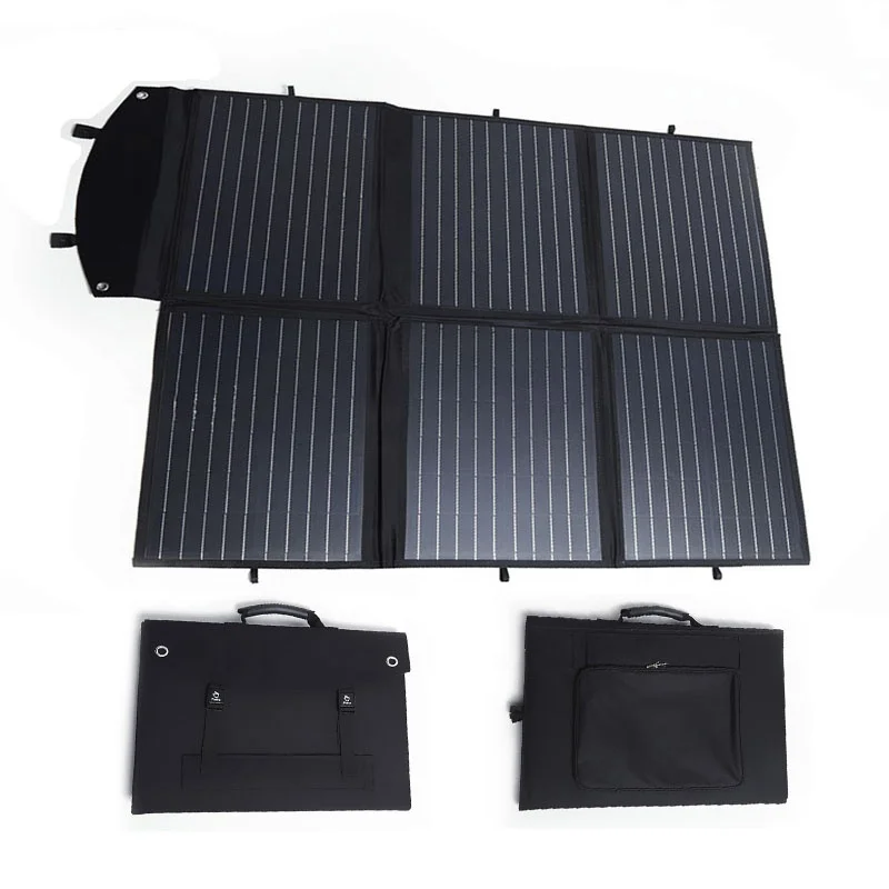 Factory price mobile flexible solar foldable panel generator 200 watt and battery system for home house