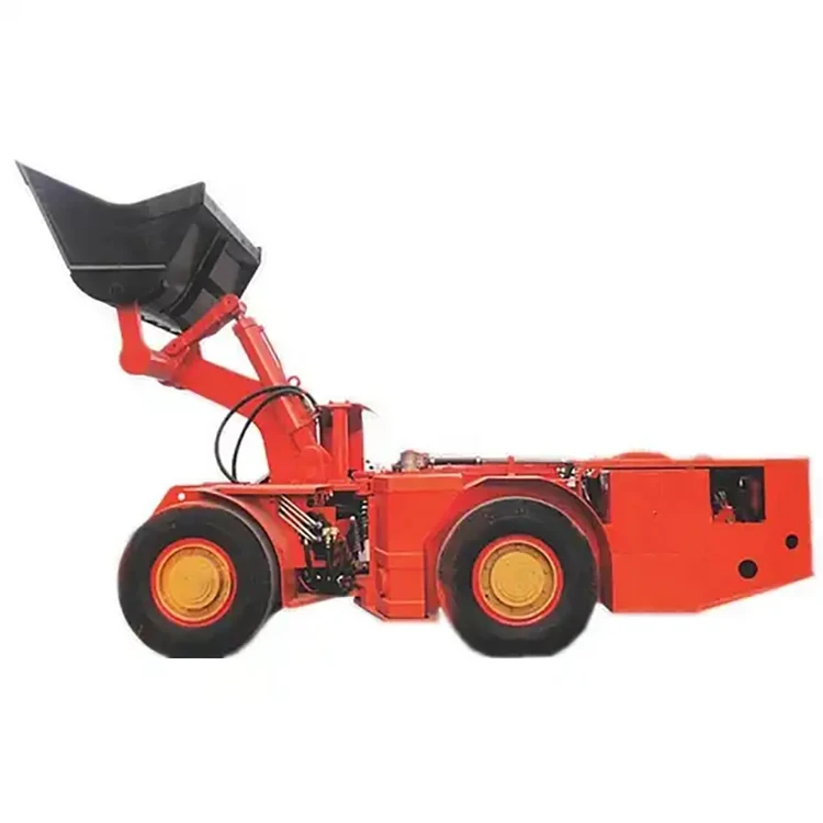 2ton Underground mining loader Heavy construction equipment wheel underground mine loader for sale with protection chian