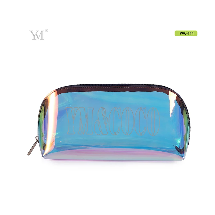 Eco-friendly  Cosmetic Bag Makeup Storage Bag cosmetic pouch Lady Laser TPU Transparent Waterproof Toiletry Bag