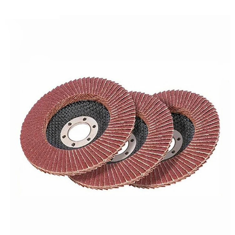 Polishing stainless steel 4inch 115mm flap disc 40 grit 80grit 120grit aluminum oxide material flap disc price