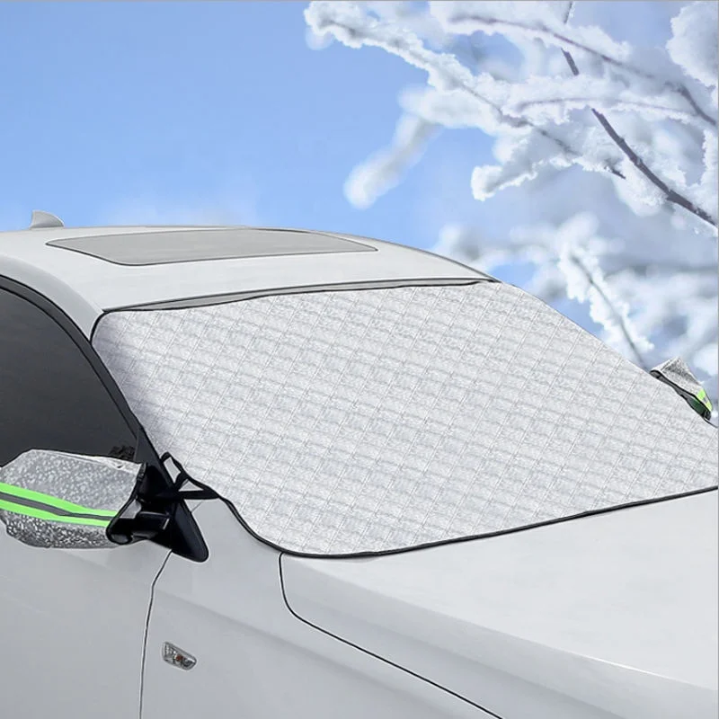 Green reflective bar antifreezing  frostproof waterproof snowproof car front windshield sunshade snow cover