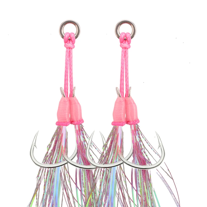 MAG Fishing Hook Manufacture Wholesale Pike Assist Hook Saltwater Slow Jigging Fishing Assist Hooks Double for Vertical Jigging