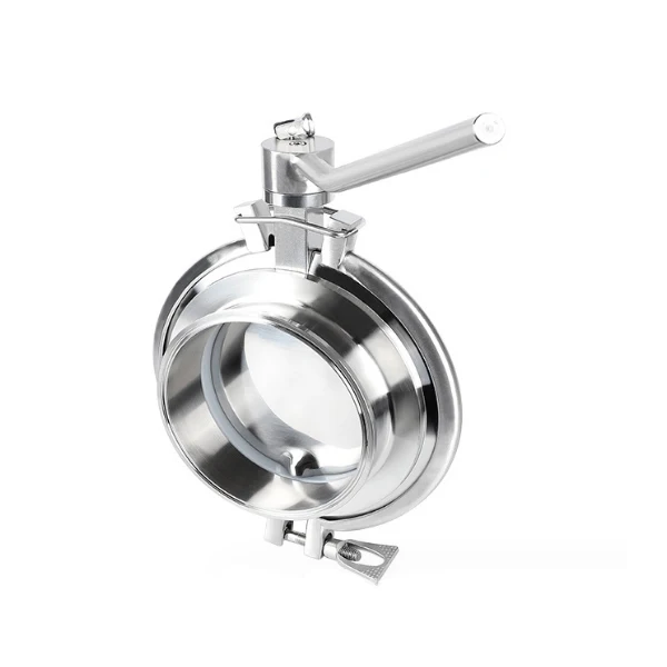 DN200 Sanitary butterfly valve for discharging powder and granules
