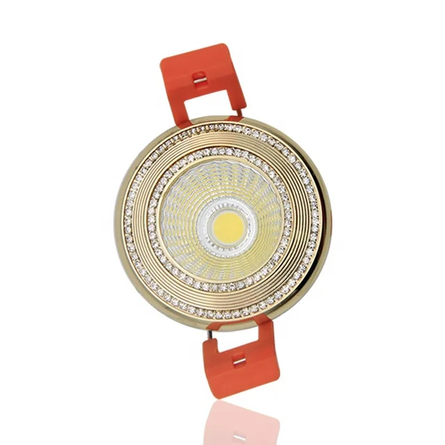 crystal LED COB ceiling spotlight lamp 3W 5W led downlight round recessed spot lights led ceiling light