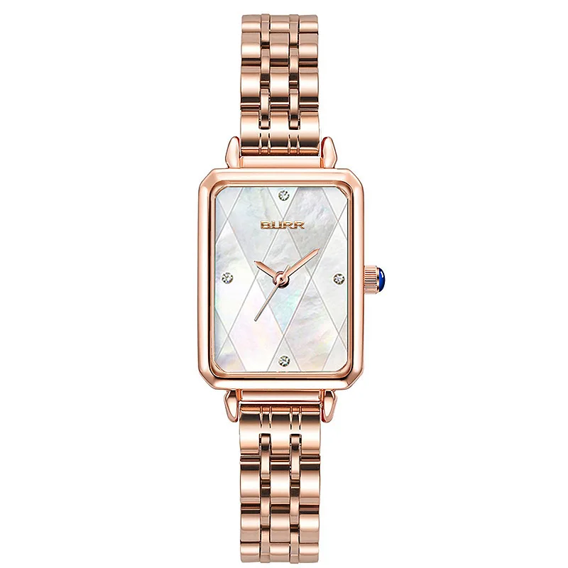 Green Square Women Watches Steel Band Fashion Casual Quartz Ladies Watch Rose Gold Female Women Waterproof Watch