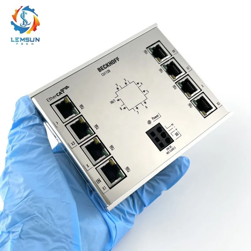 Новый коммутатор ebeckhoff Ethernet Cu1128 Cu2005 Cu2008 Cu2016 8-портовый Ethercat 100 Мбит/с 24 В постоянного тока Rj45