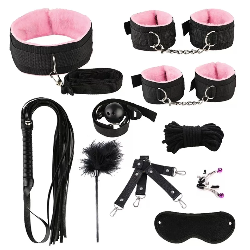 БДСМ удерживающее Связывание 10 шт./компл., секс игра, ролевые игры, набор для связывания, Секс игрушки для Sm, мужские секс-игрушки, пара забавных, Sm, бондаж, фетиш