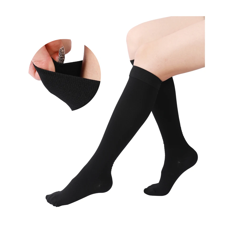 Medical Graduated 20-30mmHg compression open toe stockings socks for Varicose Veins