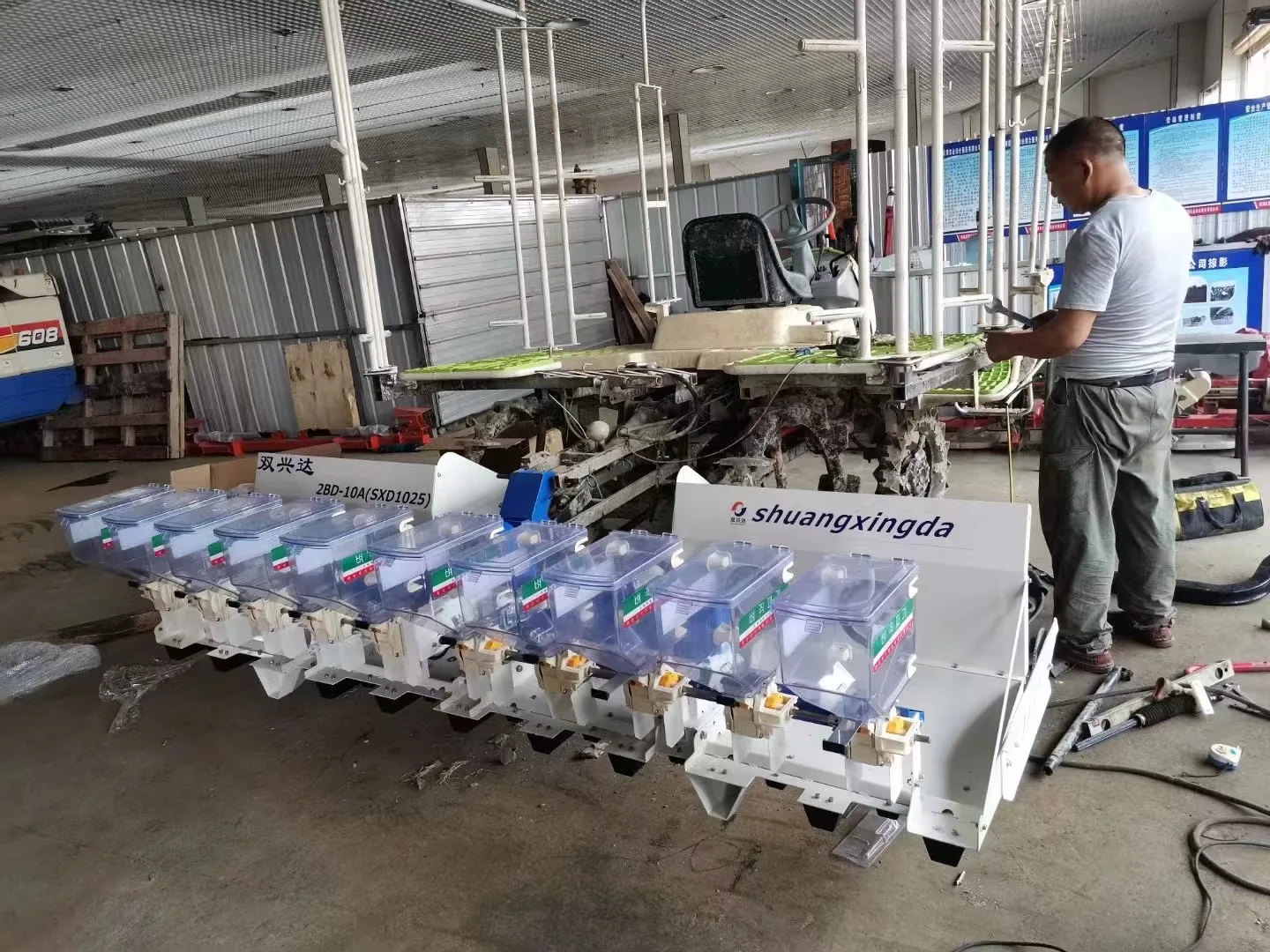 8-10 rows rice direct seeding machine