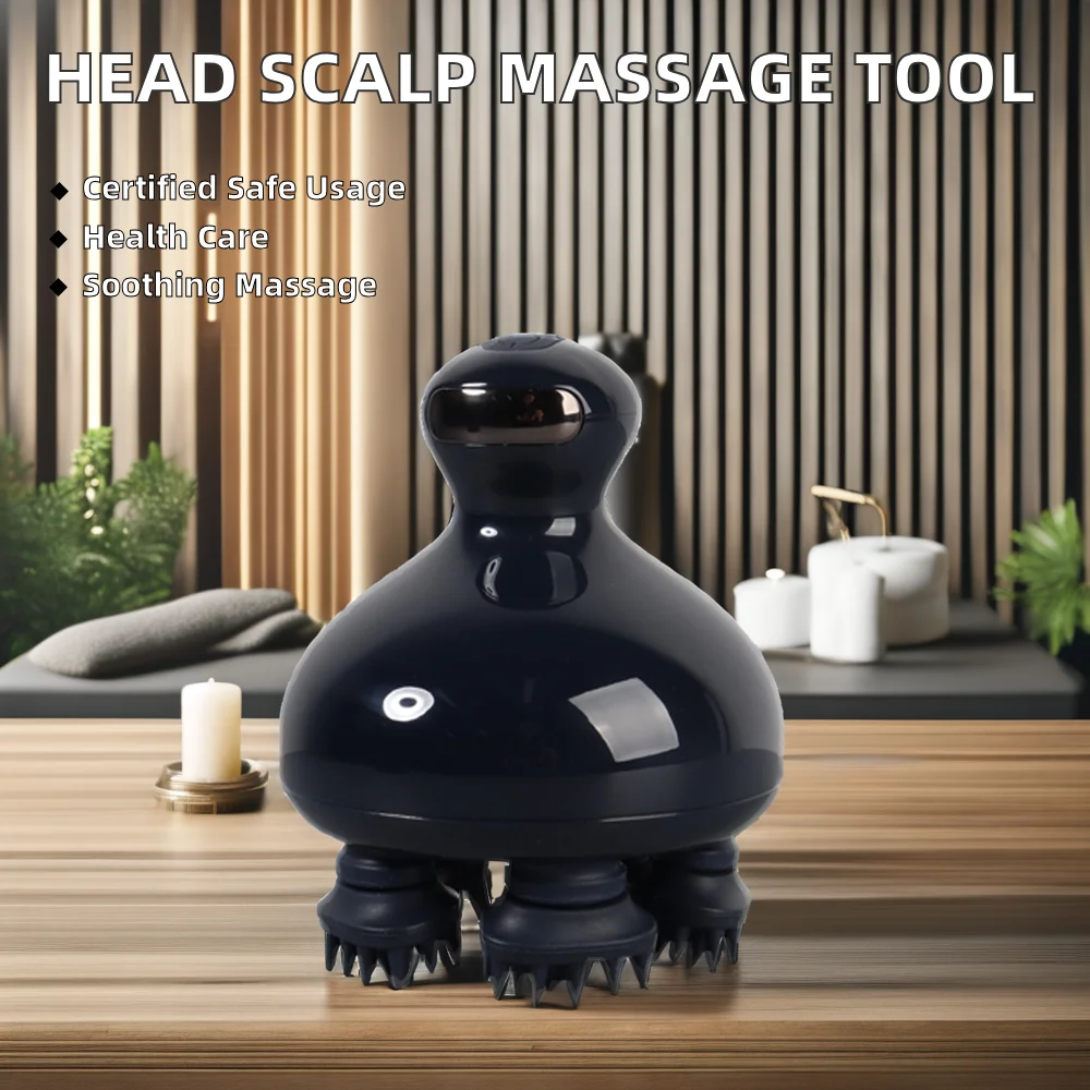 Electric Head Scalp Massage Machine Hair Brush Oil Applicator Devices Shower Tool for Relaxing Scalp Care