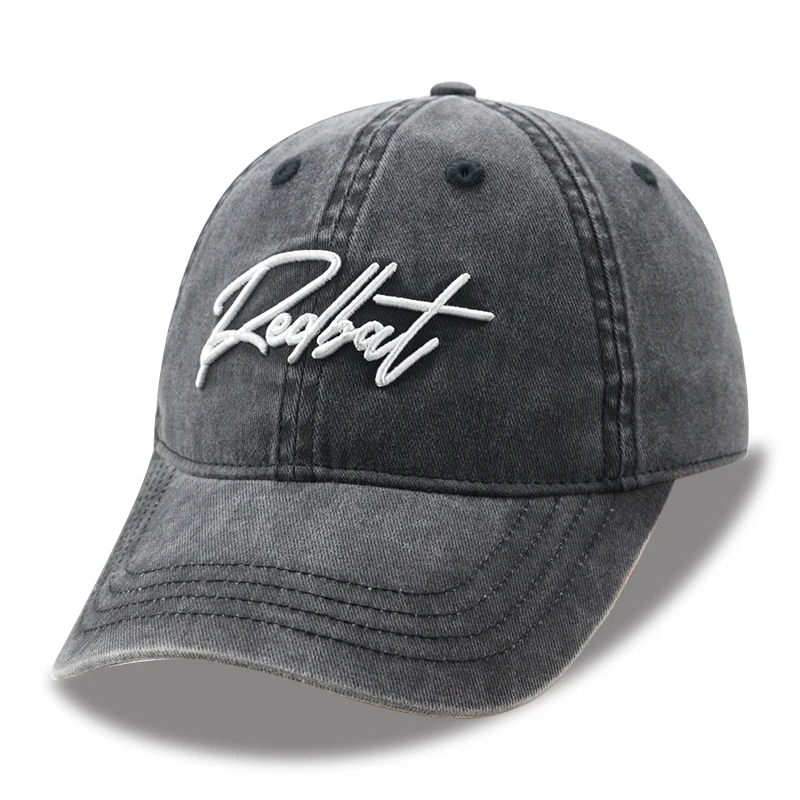 Custom Multi Color Hip Hop 3D Embroidery Wash Cotton Fabric Cap 6 Panel Cotton Summer Baseball Cap Hat cap for man Plain Baseball Cap