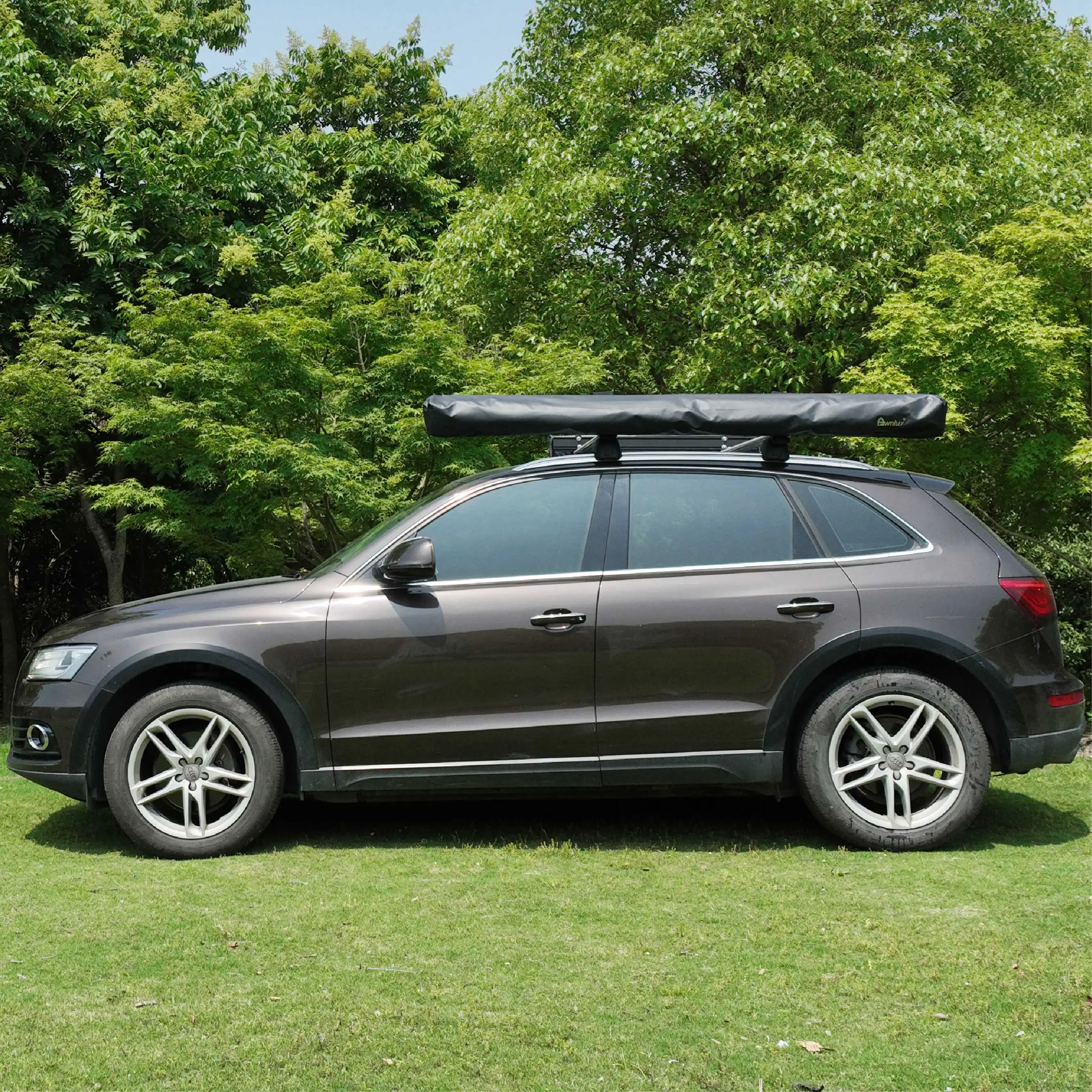 Yescampro new design retractable roof top tent car side mount 270 degree car side awning with led light