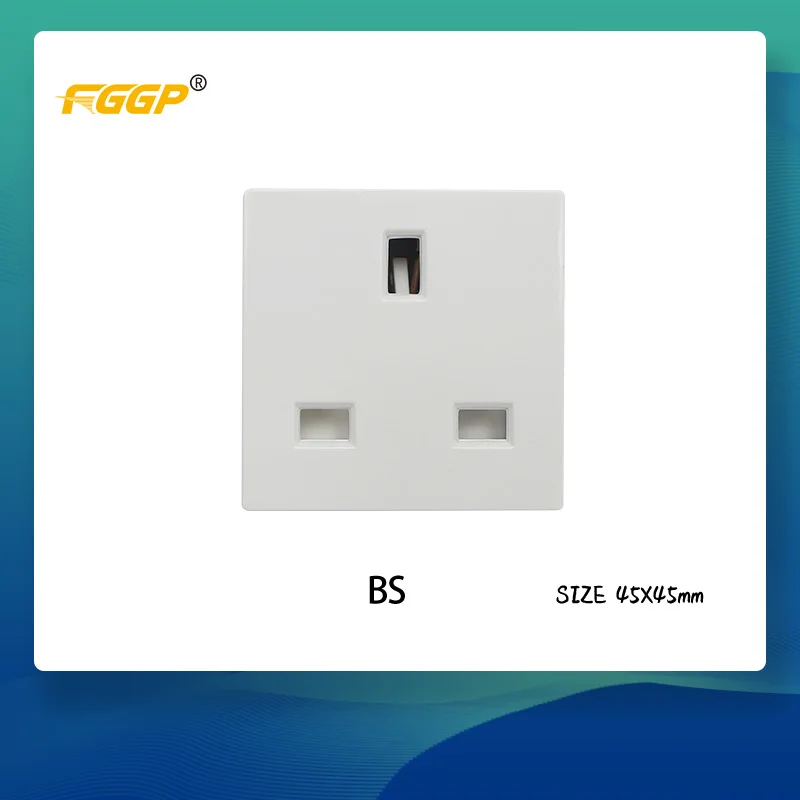 
3 pin multi-plug universal floor socket outlet 13a modules accessory 45*45 type 