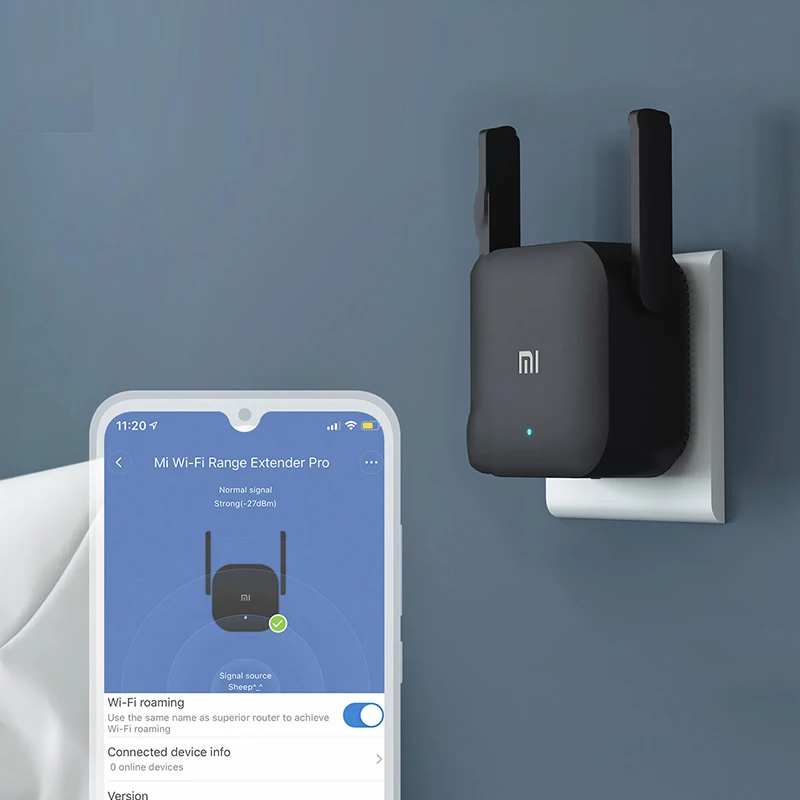 Оригинальный ретранслятор Wi-Fi Xiaomis Pro 300 Мбит/с, усилитель сигнала, беспроводной усилитель сигнала