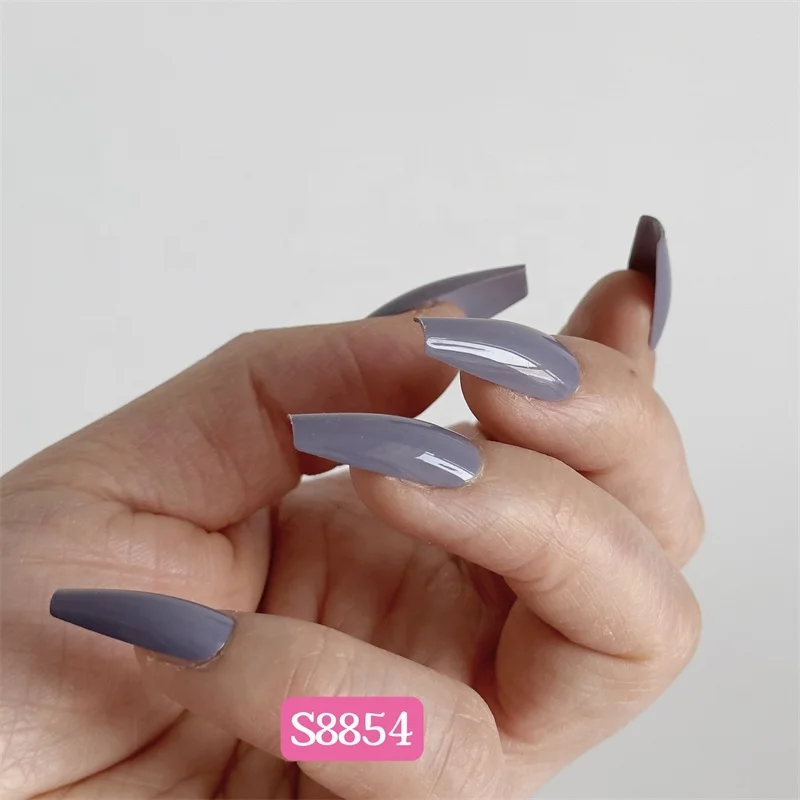 Soft Gel Press On Nails 30pcs Diamond Jewelry Reflective Artificial Fingernails Long Square Designed Nails Vendor