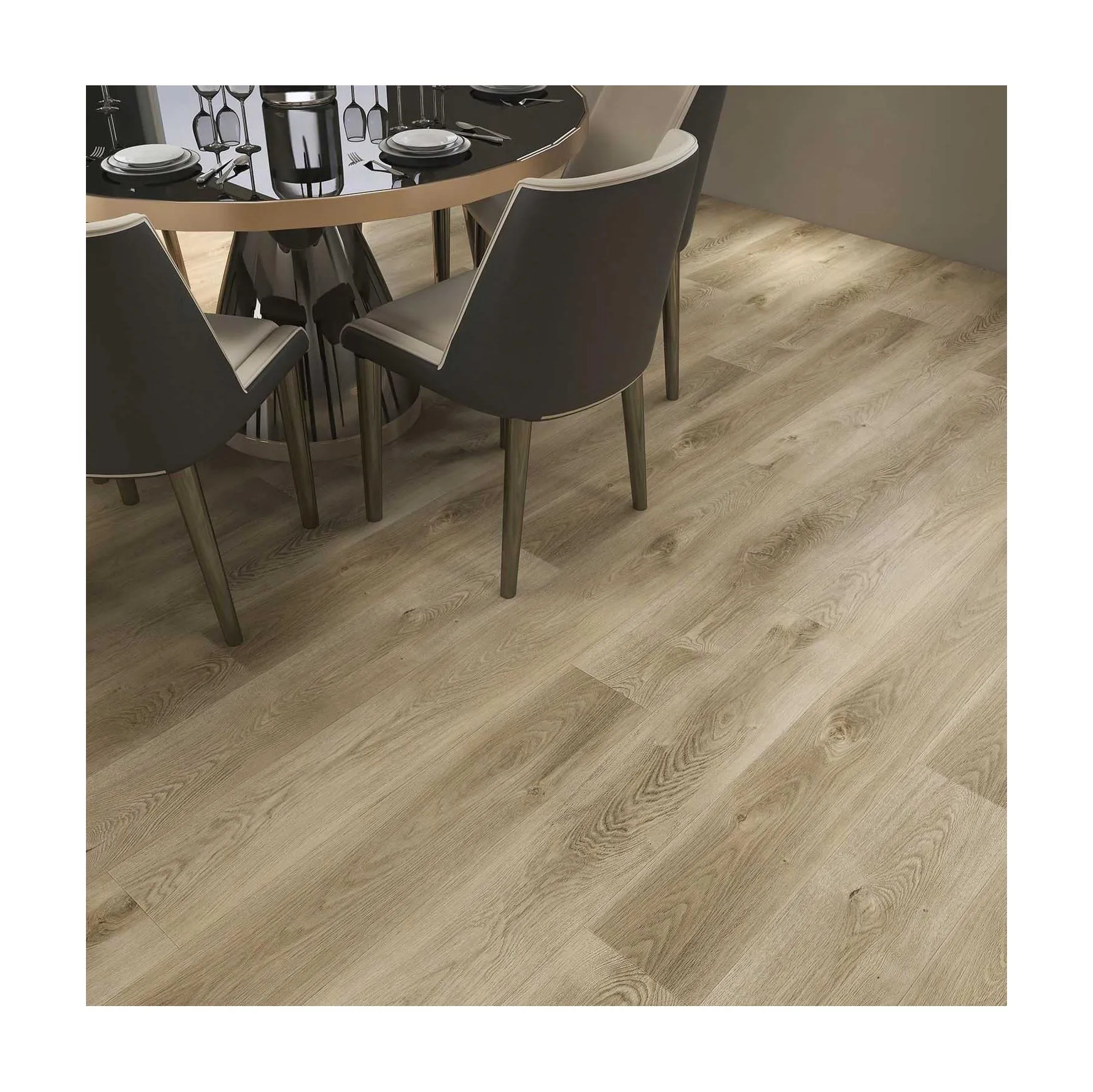 Indoor Click Vinyl Flooring SPC Flooring Waterpoof Laminated Wooden Flooring For Sale