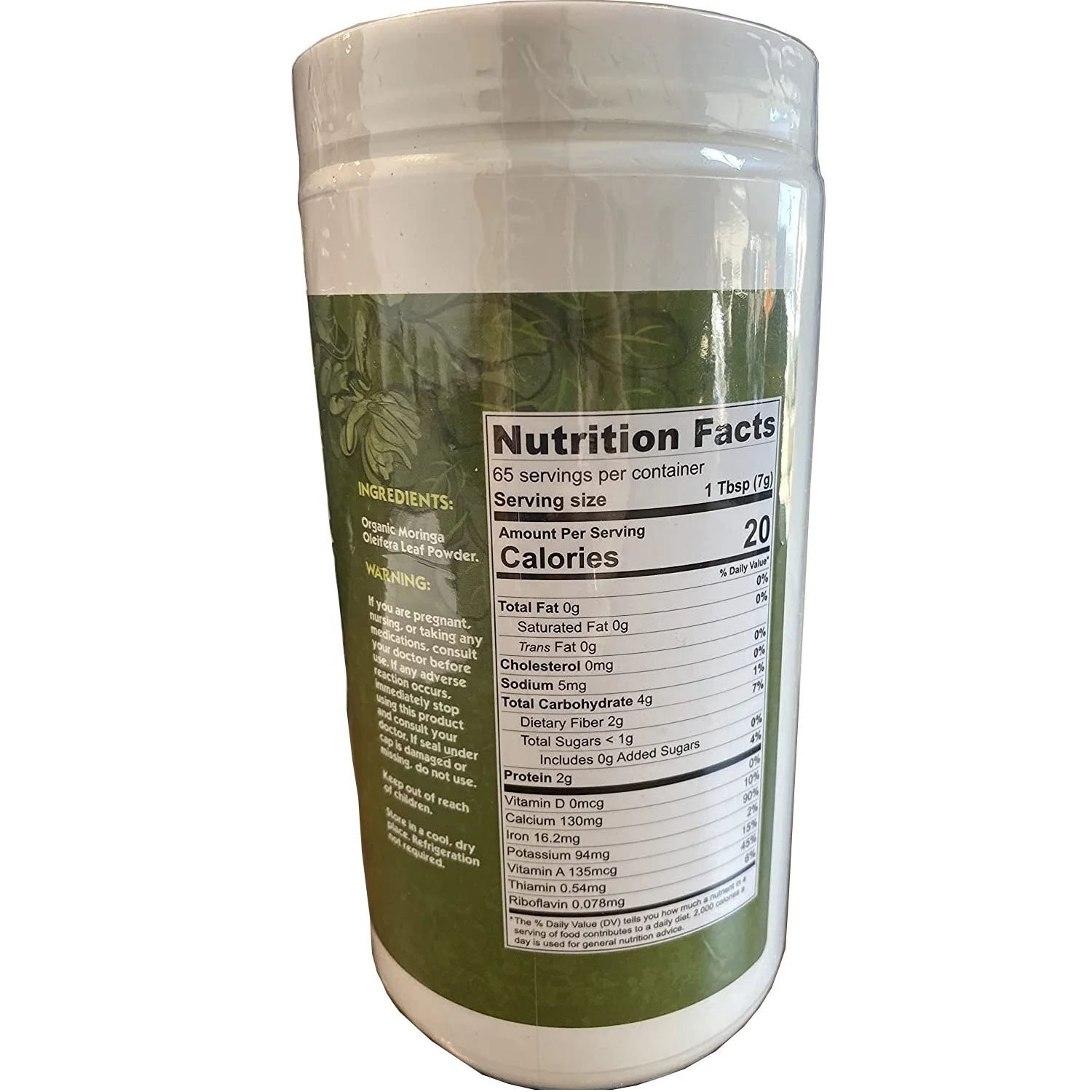 Organic Moringa Powder Oleifera Leaf Extra-Fine Quality Dried Drumstick Tree Leaves Smoothies