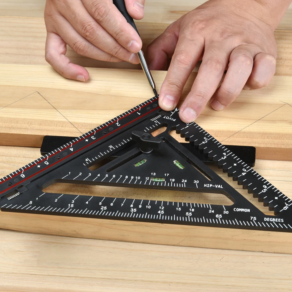 wholesale Triangle Angle Ruler Set ABS folded Triangles Protractors Geometry Sets