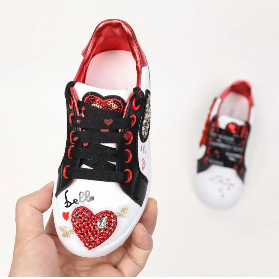 
Children Casual Fashion flat board shoes cute cartoon Ear Kids Shoes Girls 