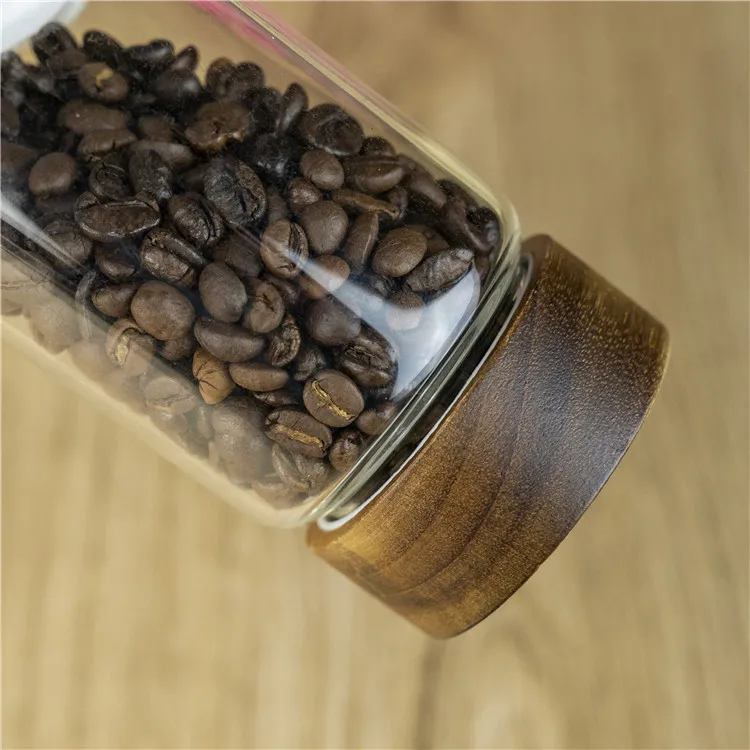 Factory price clear food storage borosilicate 110 ml glass jar for food tea