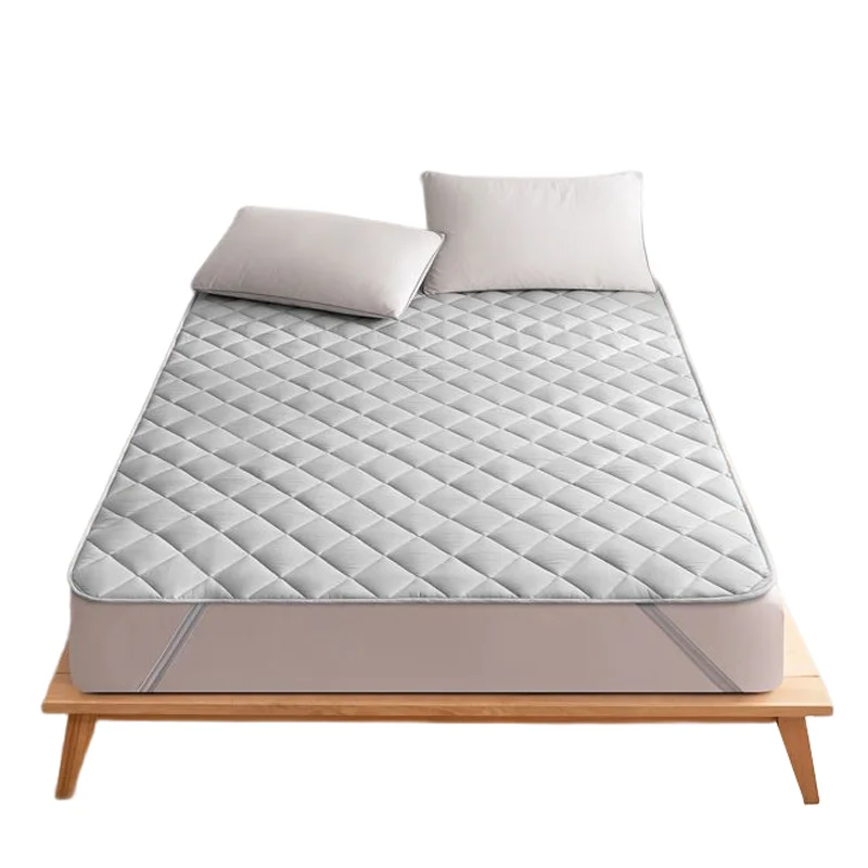 Hot Sale Waterproof Bed Cover Mattress Protector Queen Size Mattress Pad Quilted Mattress Protector (1600618897054)