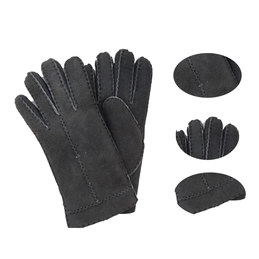 Premium Quality Spanish Merino Double Faced Sheepskin Leather for Luxury Products Classic Merino Wool Gloves for Daily life
