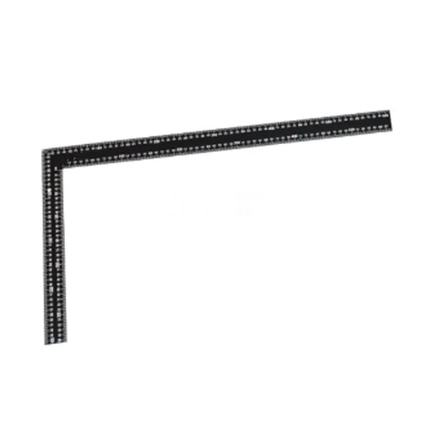 
Stainless Steel Black Iron Office Supplies Measurement Drawing Square Turning Ruler 