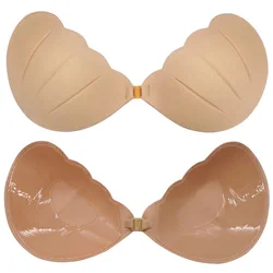 One Piece Silicone Push-up Strapless Self-adhesive Sticky Invisible Backless Bra