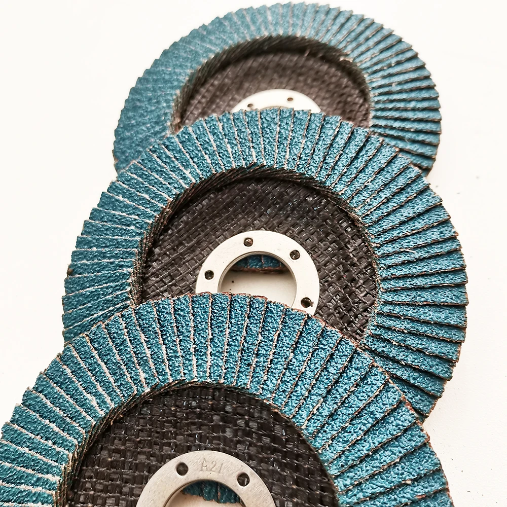 T27 T29 Zirconium Flap Disc Grain 60 115X22Mm Nylon Backing Fast Polishing Europe Quality Flap Disc Grid 80 Stainless Steel