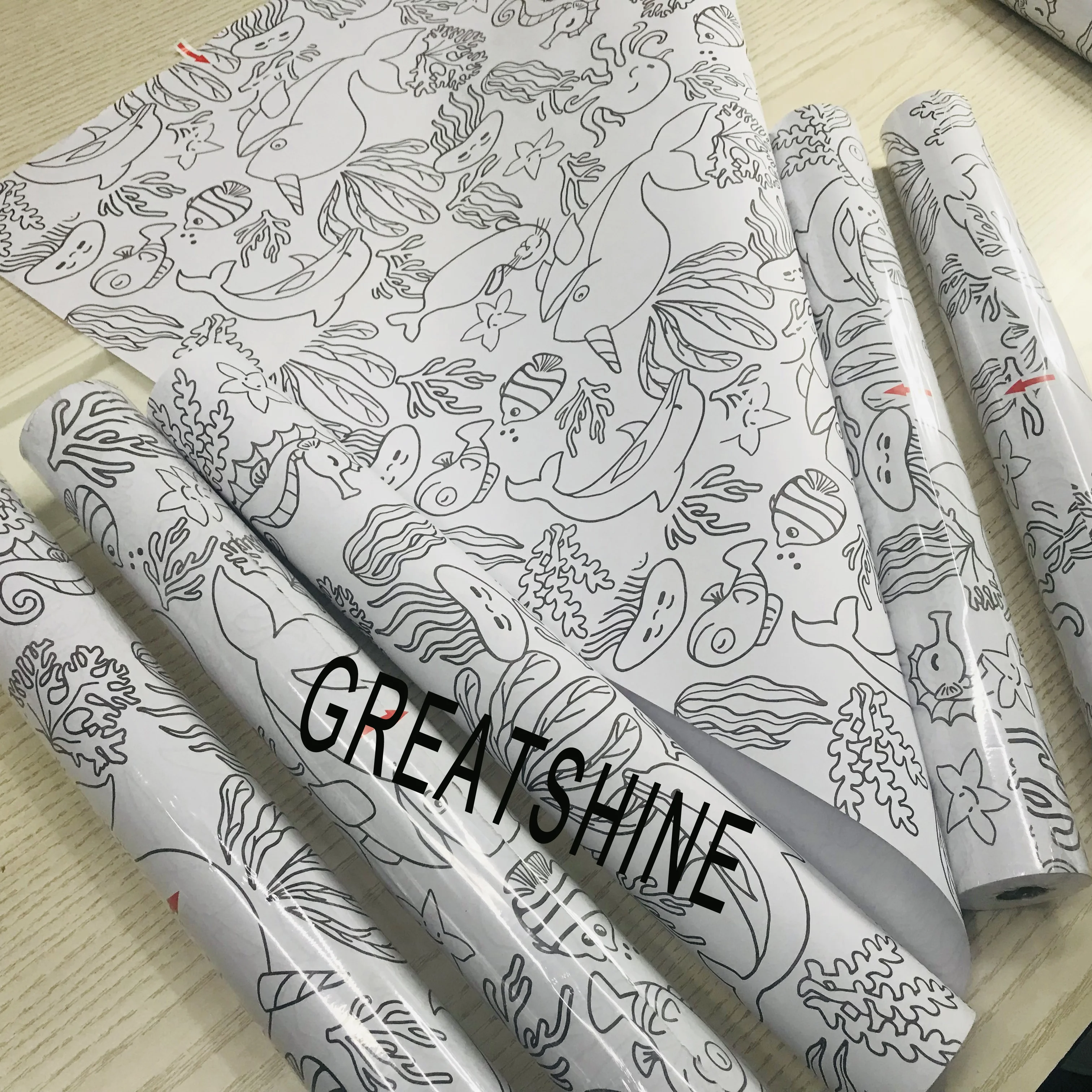 Customized Kid Painting Paper Roll Recycled Eco-friendly Drawing Paper Roll