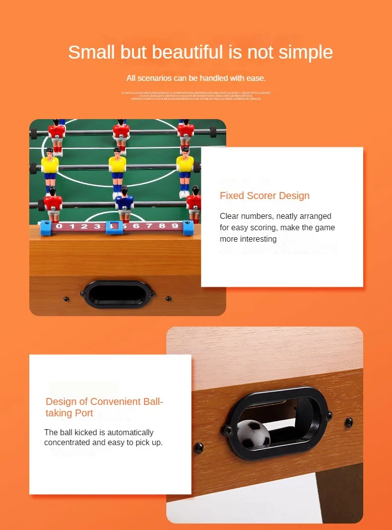 Family Party Oversized Six-Stick Foosball Table Games Entertainment Children Parent Toy Soccer Table Board Game