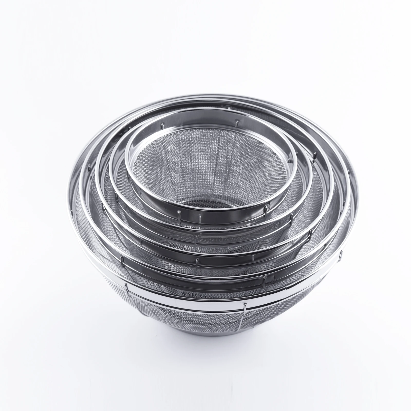 Дуршлаг для овощей, ситечко из нержавеющей стали для слива салатов и лапши