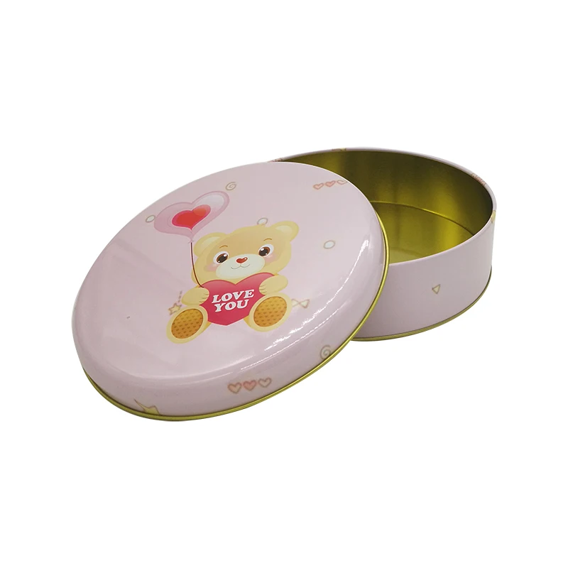 
Factory direct sales spot wholesale round iron box tinplate storage biscuit chocolate packaging iron box 