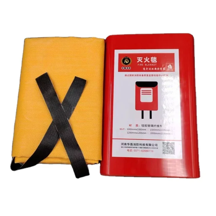 1m X 1m Flame Retardant Safety Fireproof Fiberglass Emergency Approved Fire Blankets For Home Kitchen