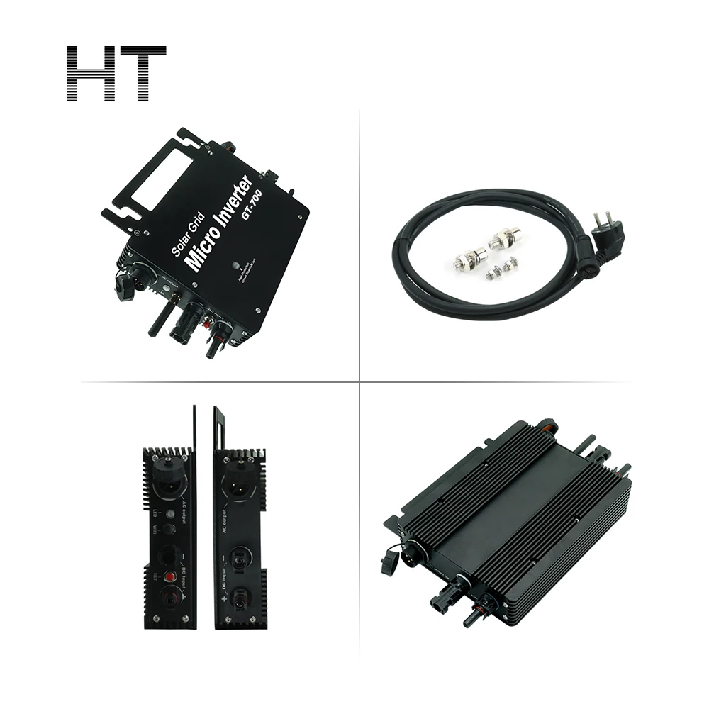 Plus and Play Solar Charing  800w 1kw Micro Inverter Cost High Efficiency Solar Grid Micro Inverter Solar Wifi