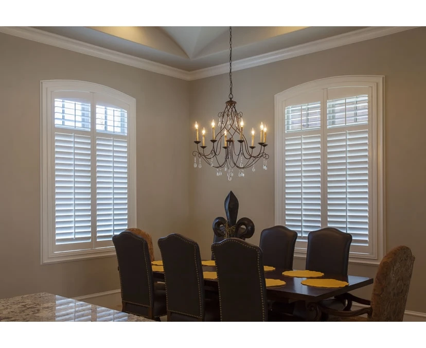 Best sell clear view ready made removable basswood door plantation shutters